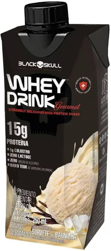 WHEY DRINK GOURMET - PRONTO PARA BEBER WHEY DRINK GOURMET 250ML - SORVETE DE CREME