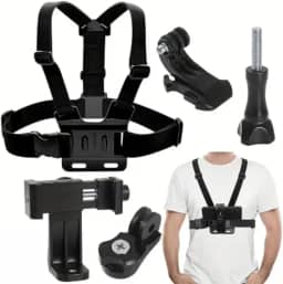 Suporte De Peito Meudome Para Celular Câmera Gopro Ajustável Universal Expansível Câmera Esportiva Moto Bike Peitoral Chest Band