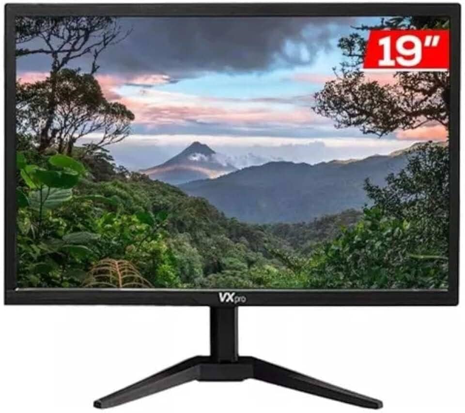 Monitor 19" Led VXpro VX190Z HDMI e VGA Vesa Preto