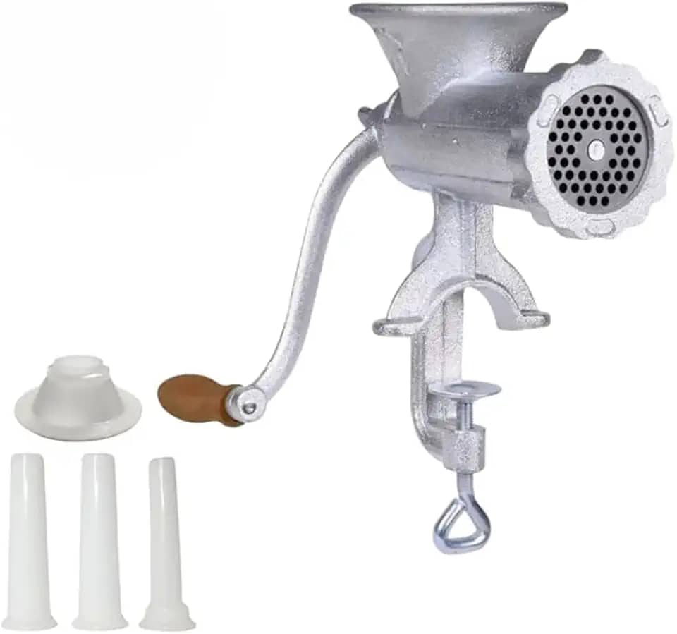 Moedor de Carne, Ervas e Preparo de Linguças N°10 Manual de Ferro Fundido Dasshaus – Desmontável e Prático