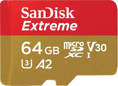 Cartão de memória SanDisk Micro SD Para Câmera de Ação 64GB UHS-I com Adaptador - SDSQXAH-064G-GN6MA