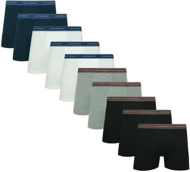 Kit 10 Cuecas Boxer Lupo Sortido