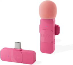 BOYA BY-V10 USB-C Microfone de lapela sem fio Vlog, microfone de lapela sem fio para smartphone tipo C e iPhone 15 microfones de clipe para entrevista no YouTube Vlog