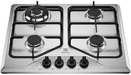 Electrolux Cooktop 4 Bocas a Gás Electrolux Inox Experience Multi Chama e Grade Ferro Fundido (KE4XC) Bivolt