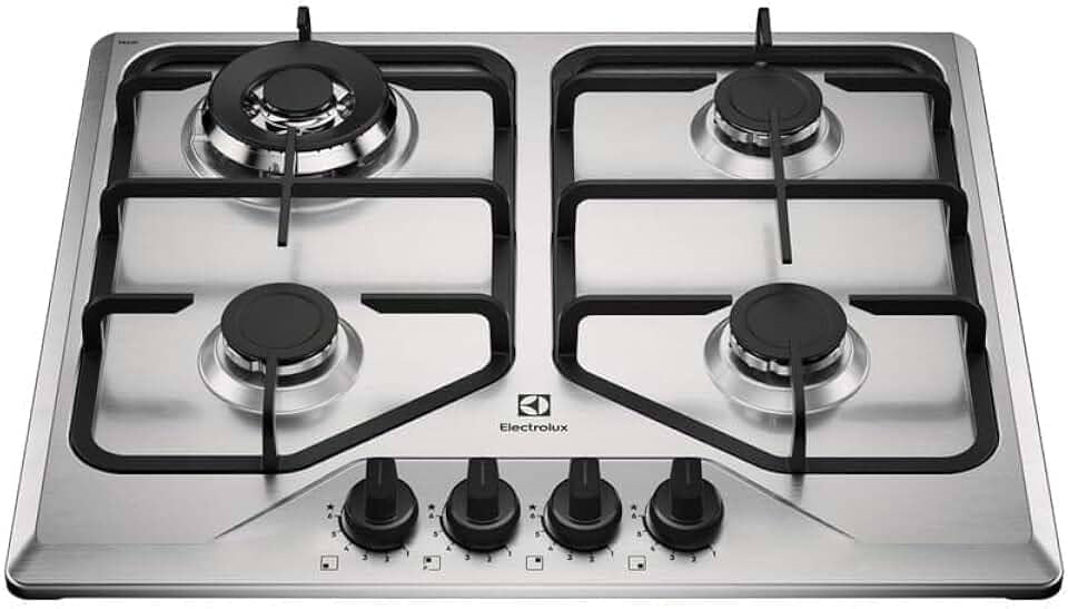 Electrolux Cooktop 4 Bocas a Gás Electrolux Inox Experience Multi Chama e Grade Ferro Fundido (KE4XC) Bivolt