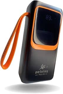 Carregador Power Bank Portatil 30000mAh 22.5w, Bateria Portátil com Display Digital Lanterna (PRETO)