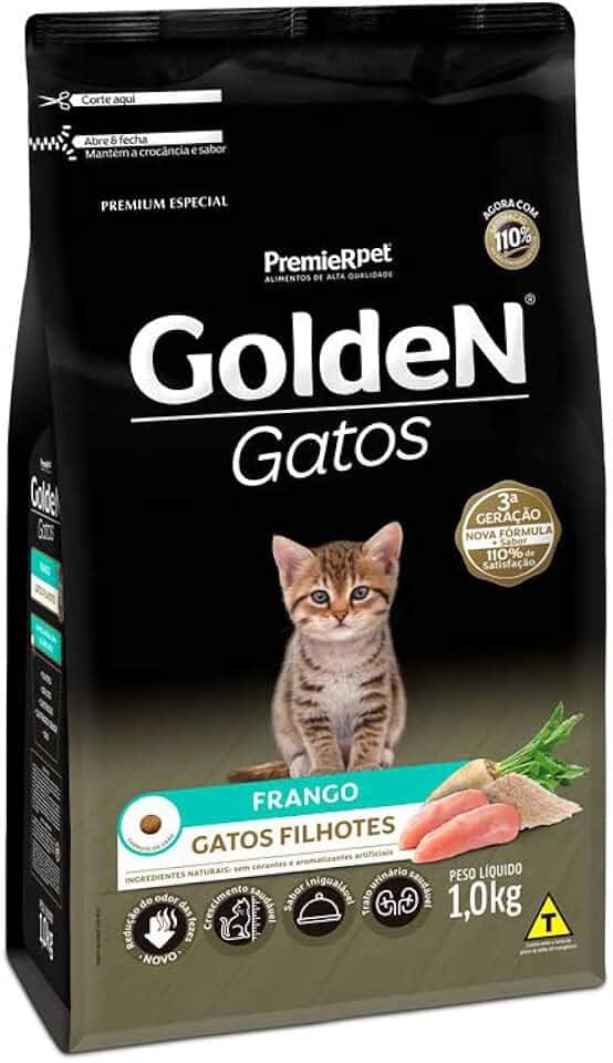 Ração Golden Gatos Filhotes Sabor Frango - 1kg Premier Pet Filhotes