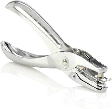 Swingline Furador de Papel, Único, Capacidade para 5 Folhas, Metal, Prata, Manual, 1 Furo, 1/4 Polegadas, Cromado