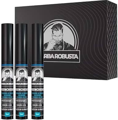 Barba Robusta Kit Para Preencher as Falhas da Barba 3 Preenchedores de Barba
