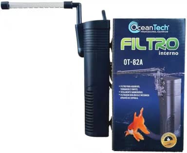Filtro Interno OT-82A 450L/H Ocean Tech Aquários Até 90L