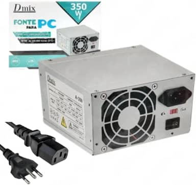 Fonte de Alimentação 350w ATX Bivolt para PC Computador Dmix Dex A-350