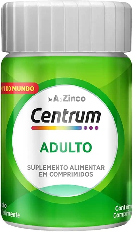 Centrum NOVO Adulto Multivitaminico Diário Adulto de A a Z, com Magnesio e Vitamina D, 30 comprimidos