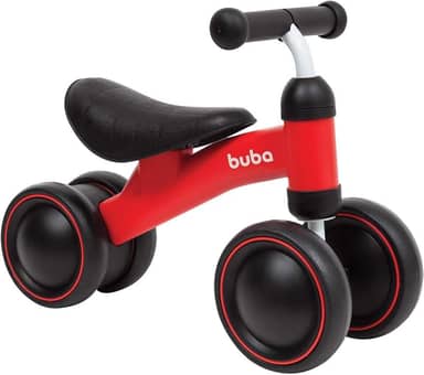 Bicicleta De Equilibrio Buba, Vermelho, 4 Rodas