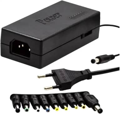 Carregador Universal 120W para Notebook e Laptop | 9 Adaptadores DC Intercambiáveis | Fonte de Alimentação com Entrada AC 100-240V