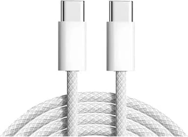 Cabo Usb C Profissional Indestrutível 2 metros Para iPhone 16 iPhone 15 16 Pro iPhone 17 Air 17 Pro Max iPhone 15 Pro (carregamento até 60W Transmite video 4K 60Hz e transfere arquivos em até 20 Gbps)