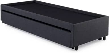 Bicama Box para Dois Colchões Solteiro Linho Cinza