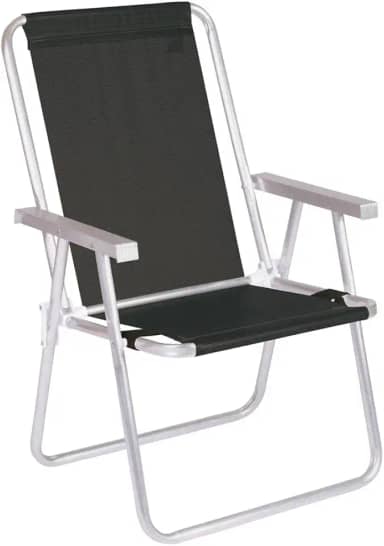 Mor - Cadeira Alta Conforto Sannet Alumínio Preto