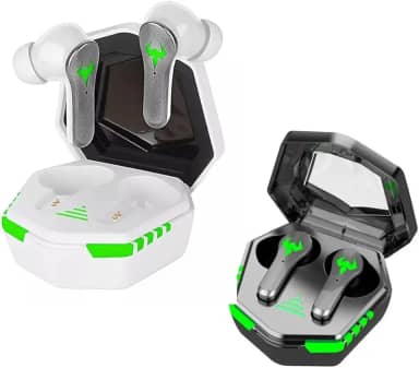 Fones de Ouvido Sem Fio Bluetooth Gamer com Microfone Embutido TWS IPX5 Intra Auricular Com Cancelamento de Ruido