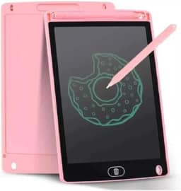 Lousa Mágica Infantil Digital 8,5 Polegadas LCD Mais Caneta de Desenho Tablet Escrita Colorida (Rosa)