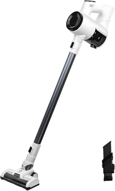 Aspirador de Pó Vertical Sem Fio 120W - 2 Velocidades (6Kpa/9.5Kpa), Bateria 2000mAh com Autonomia até 32min, Copo 0.75L, Escova LED para Pelos de Animais, Leve e Portátil