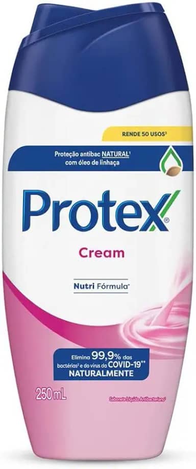 Sabonete Líquido Antibacteriano Para Corpo Protex Cream 250 ml
