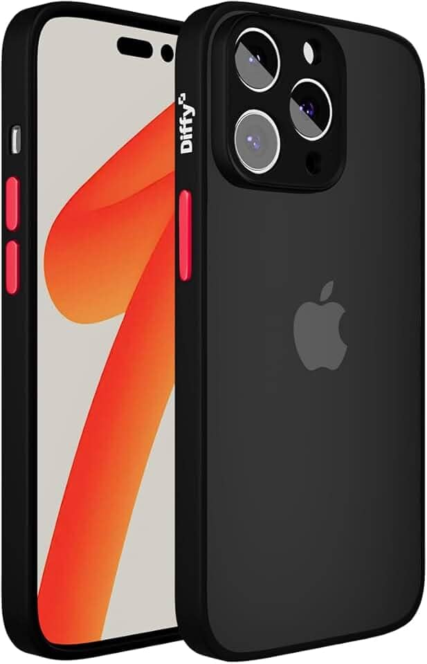 Capa para iPhone 11 Pro Max Fosca Fina e Resistente com Camera Frame Elevado e Bordas Reforçadas Anti Impacto Ultra Leve - Diffy (Preto, iPhone 11 Pro Max)