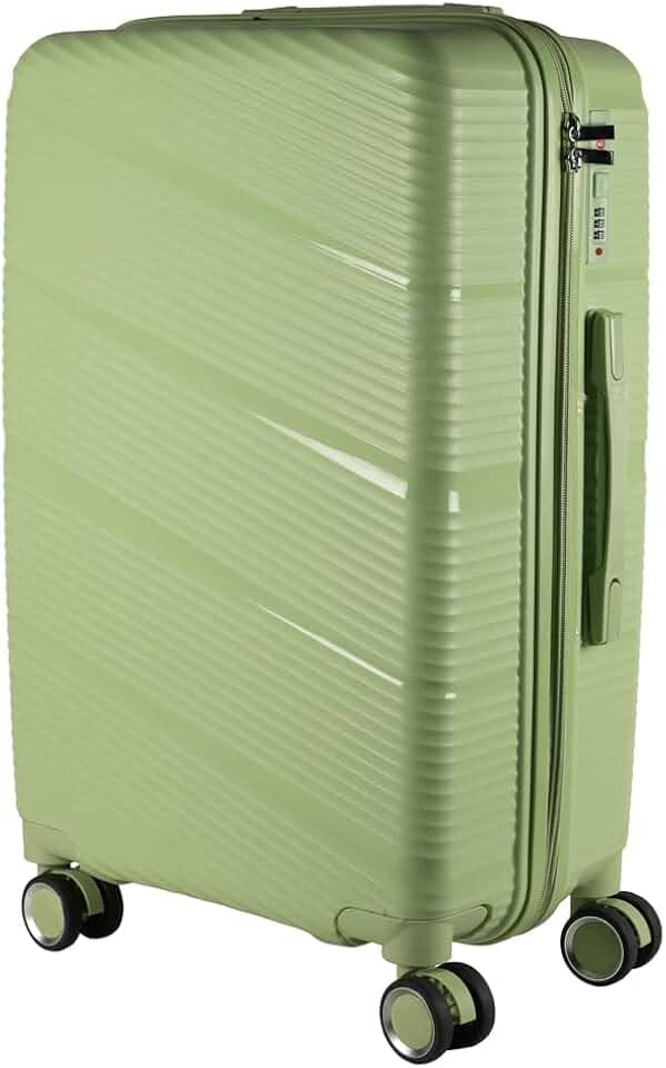 Mala de Viagem Media 23kg em Polipropileno 4 rodas 360 - AeroMalas Dublin (Verde)