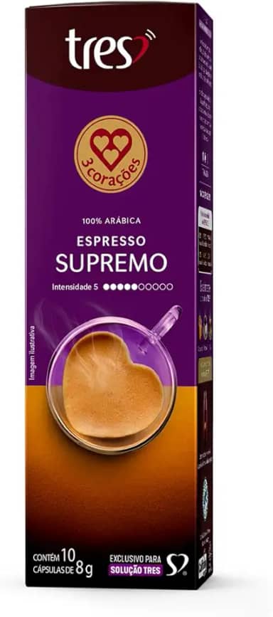 3 Corações Café Espresso Supremo TRES - 10 unidades