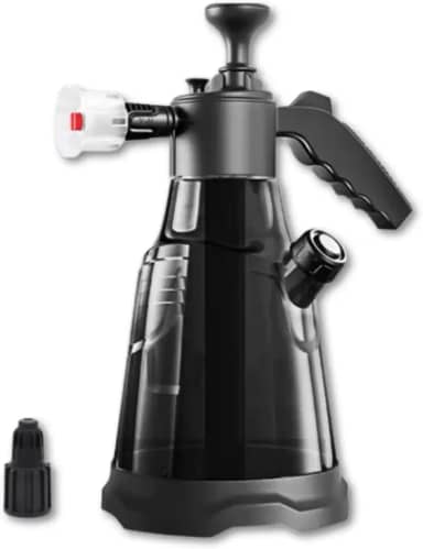 Pulverizador Borrifador Manual Snow Foam 2,3 L Bico Gerador Espuma Lavagem Carro Moto Jardim Plantas (Preto)