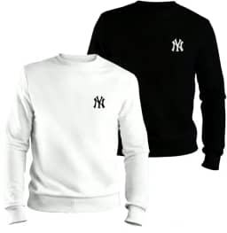 Kit 2 Moletom Gola Careca Flanelado New York Estampa Macio Estiloso