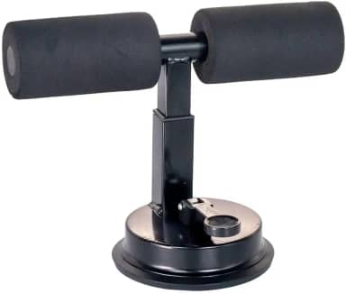 Aparelho Abdominal Portátil, Borracha Nitrílica, Preto, 25x17cm, Resistência Ajustável, 500g, Compacto para Ginástica em Casa