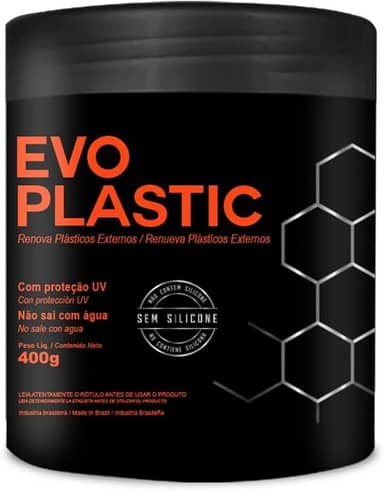 Revitalizador de Plásticos Pretos Evoplastic Black 400g Evox