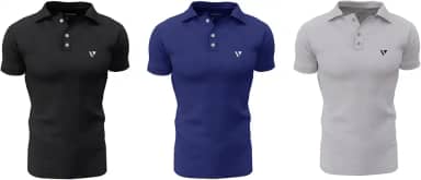Kit 3 Camisas Gola Polo Voker Com Proteção Uv Premium