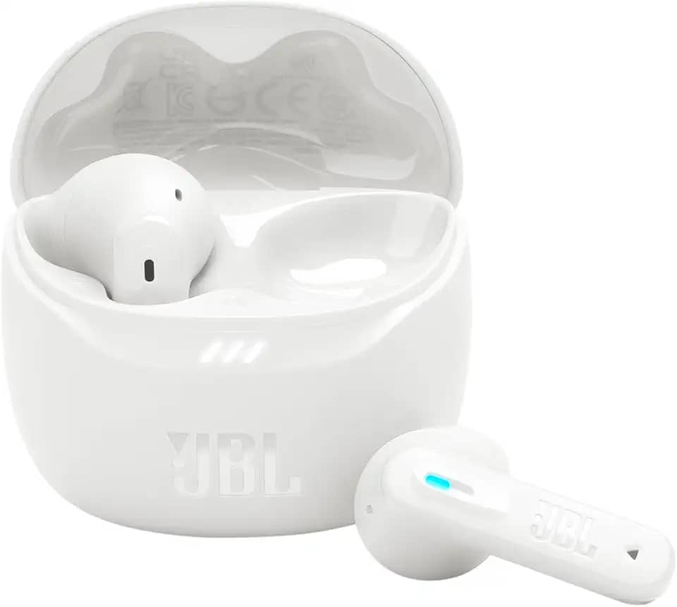 JBL, Fone de Ouvido Bluetooth, Tune Flex 2, Sem Fio, Com Cancelamento de Ruído, Resistente À Água e Poeira - Branco