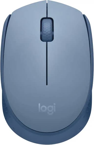 Mouse sem fio Logitech M170 com Design Ambidestro Compacto, Conexão USB e Pilha Inclusa - Azul Claro