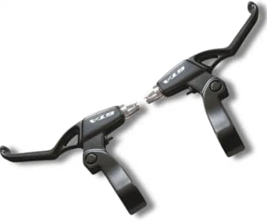 Manete De Freio Preto Bike Maçaneta V-brake Gta Alumínio Par