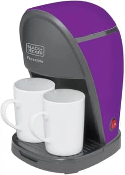 BLACK+DECKER Cafeteira Elétrica para 2 Cafés, Máquina de Café Compacta, Ideal para Seu Cantinho do Café, Acompanha 2 Xícaras de 125ml, Modelo CM02, 220V