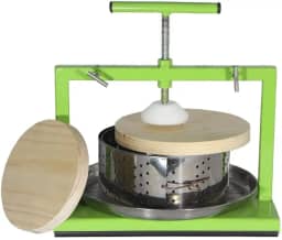 Kit Prensa Queijo + Forma Inox regulavel + 2 madeira