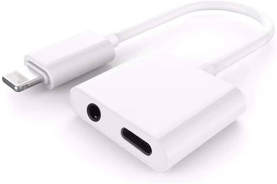 Adaptador iPhone Lightning 2 Em 1 para iPhone - Com Função de Chamada - Compatível com iOS 10.3 e Posterior