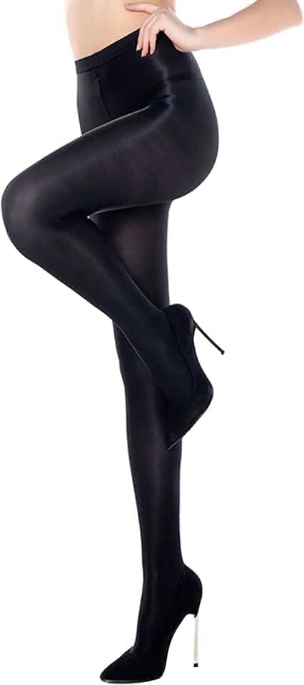 Meia-calça feminina oleosa brilhante Slik Dance 70D alta elasticidade meia-calça sexy meia-calça brilhante