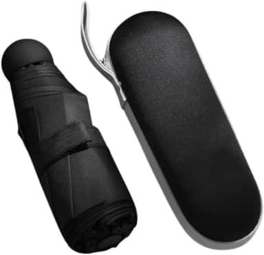 Guarda Chuva Sombrinha de Bolso Portátil com Estojo Cápsula – Mini Guarda-chuva Dobrável Ultra Leve, Impermeável Proteção Solar UV FPS 50+ – Resistente à Chuva e Sol – Ideal para Viagem, Trabalho e Dia a Dia