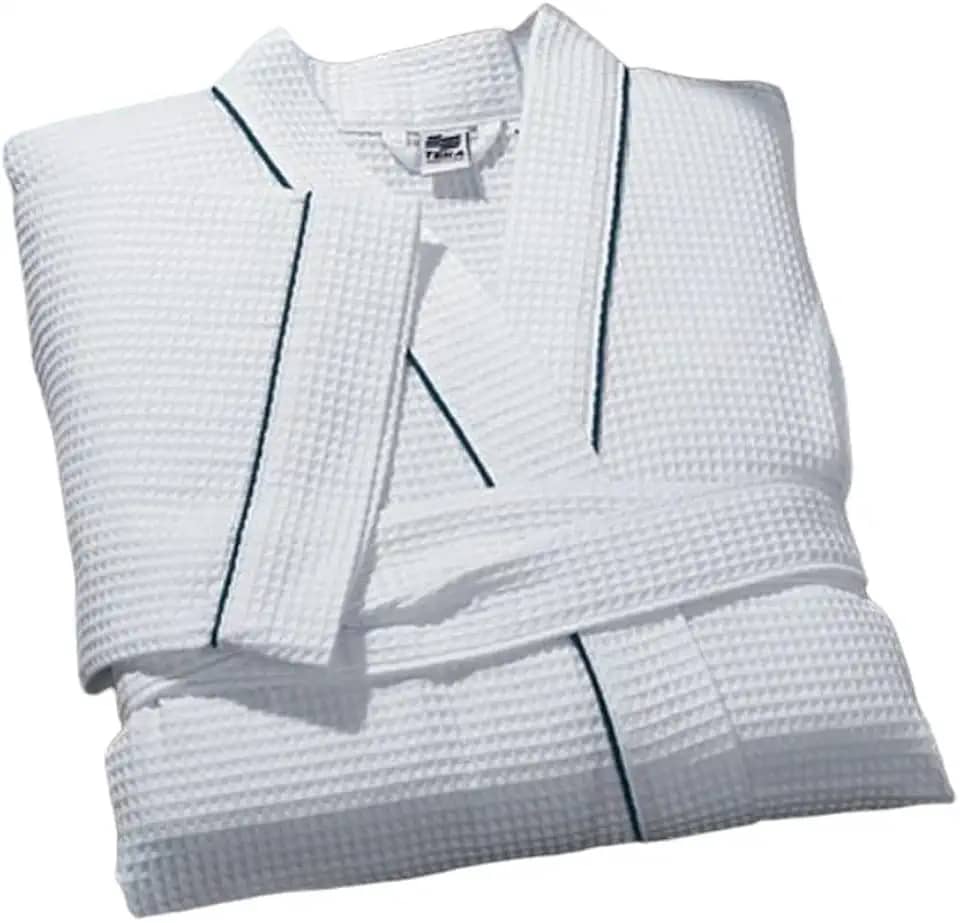 Roupão de Banho Teka Golden Unissex Hotel, Piquet, 50% Algodão e 50% Poliéster