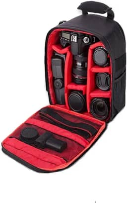 winvin Mochila impermeável para câmera SLR/DSLR bolsa de ombro bolsa de viagem para Canon Nikon Sony lente digital média