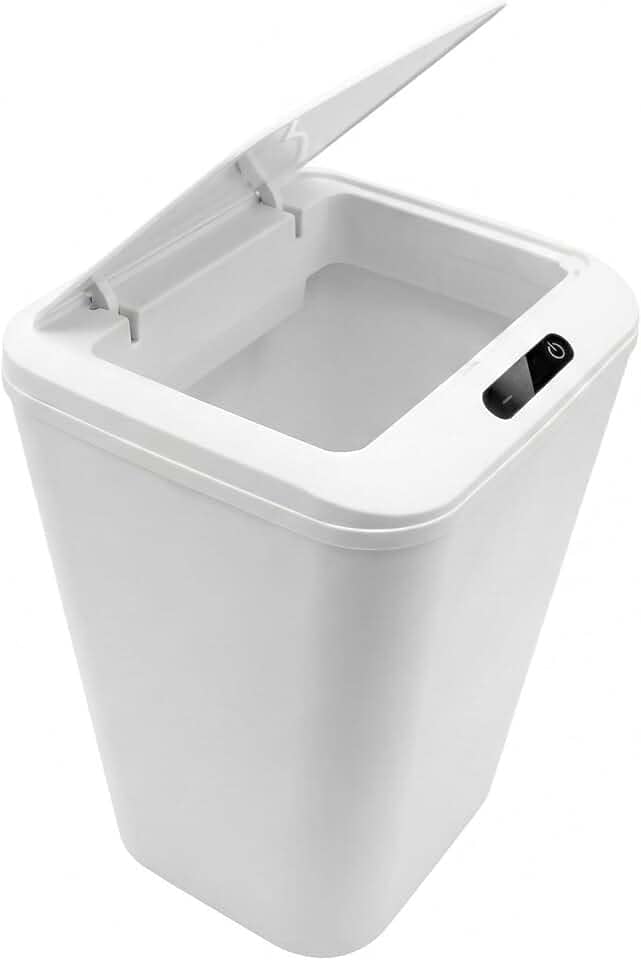 Kirk Lixeira Automática Inteligente com Sensor de Aproximação 18L | Abertura Sem Toque, Design Moderno Minimalista, Vedação Anti-Odor | Silenciosa para Banheiro, Cozinha e Escritório
