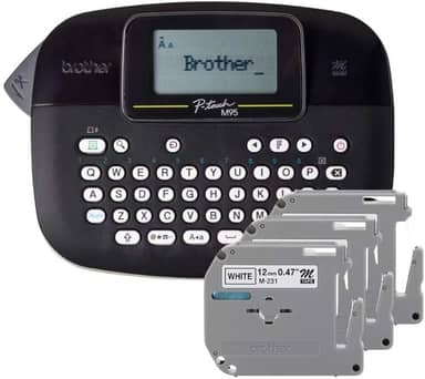 ROTULADOR ELETRONICO PRETO PTM95 COM 3 FITAS