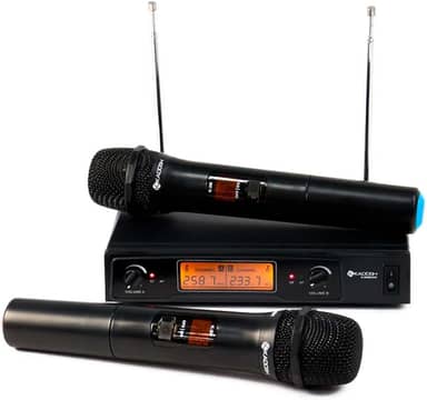 Microfone Sem Fio Duplo Kadosh KDSW-302M