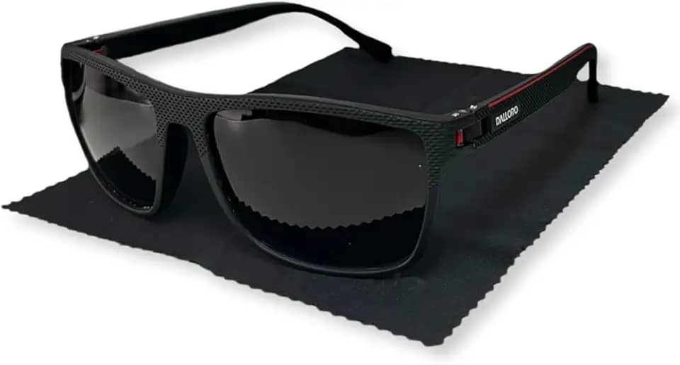 Óculos de Sol Quadrado Masculino Feminino Estilo Clássico Polarizados Proteção UV400 Premium