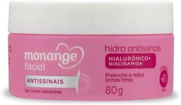 Monange Hidratante Facial Hidra Antissinais com Ácido Hialurônico e Niacinamida 80g