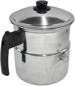 Leiteira, Fervedor de Leite com Apito 2,0L em alumínio polido