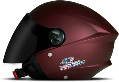 CAPACETE ABERTO PRO TORK NEW LIBERTY 3 ELITE FOSCO VERMELHO TAM. 56 VIS. FUMÊ